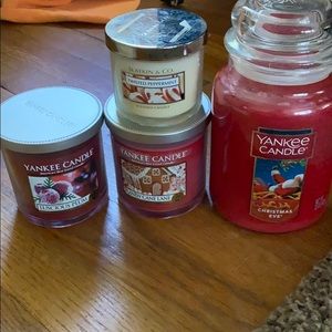 Brand new yankee and bath and body works candles